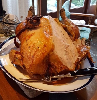 The turkey after Christmas lunch. No wonder it's not speaking to us anymore.